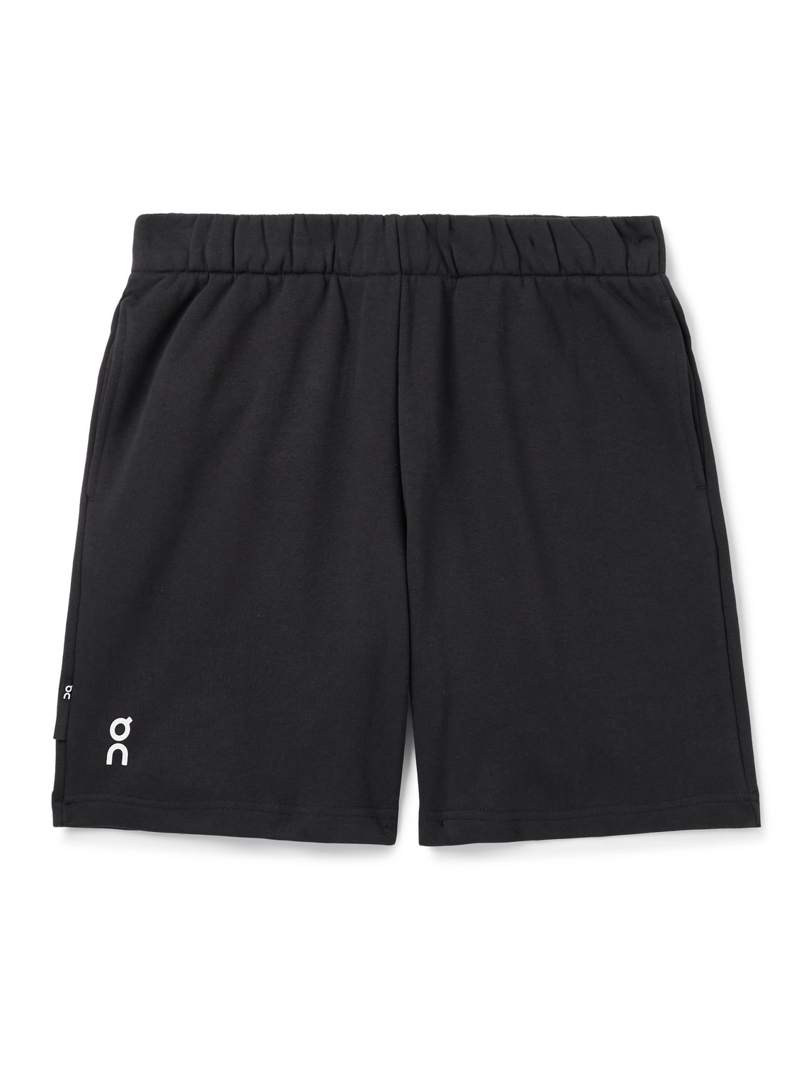 On Club Logo-print Cott-blend Jersey Shorts In Black