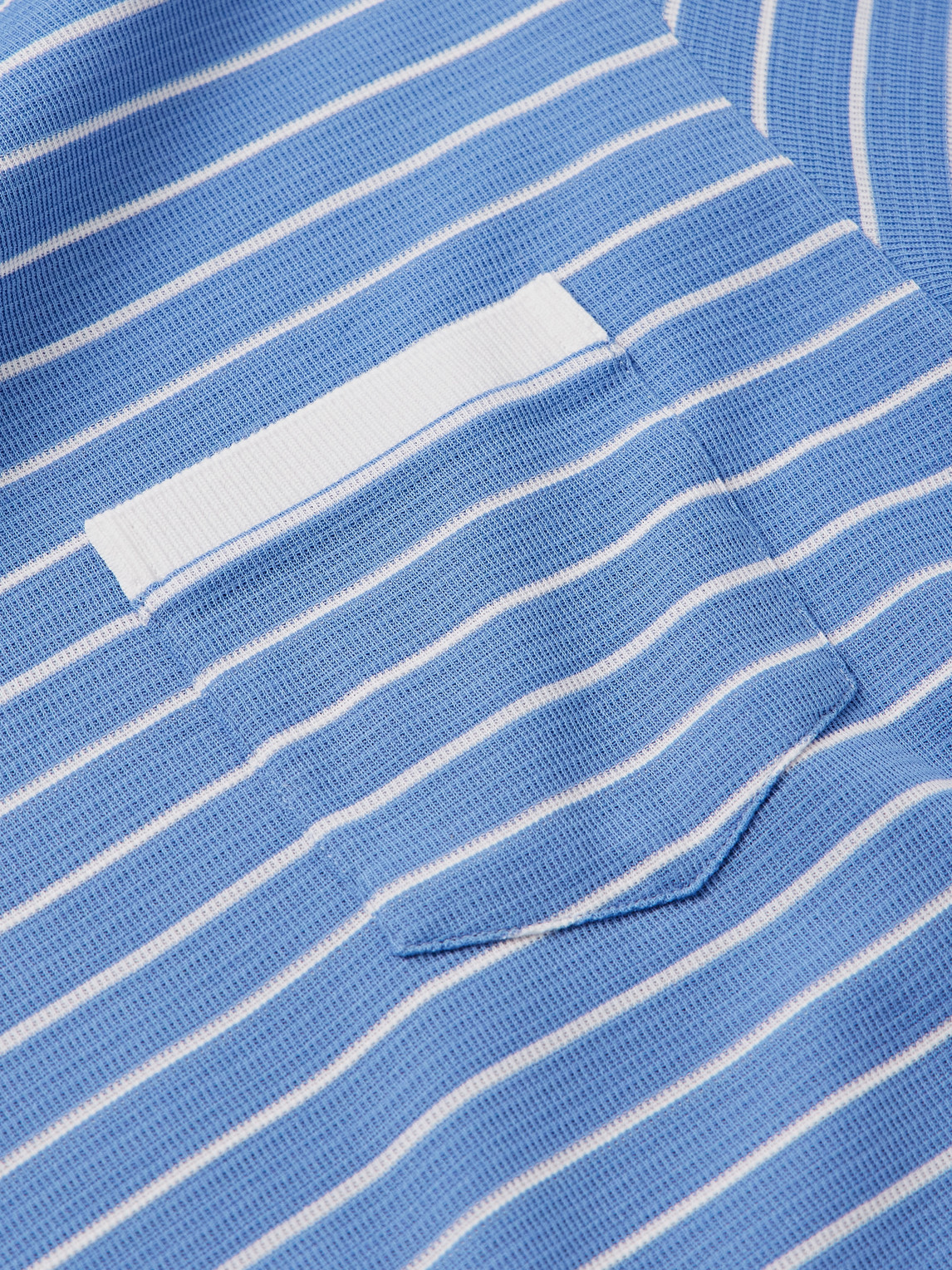 Thom Browne Milano Stripe Short Sleeve Pocket T-shirt In Blue