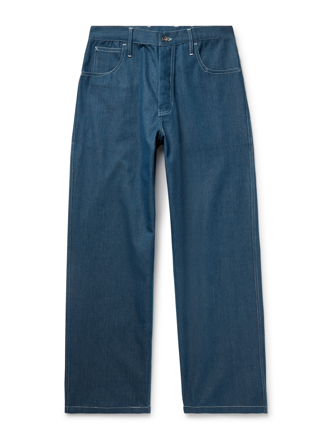 Story Mfg. Poetry Wide-leg Organic Jeans In Blue