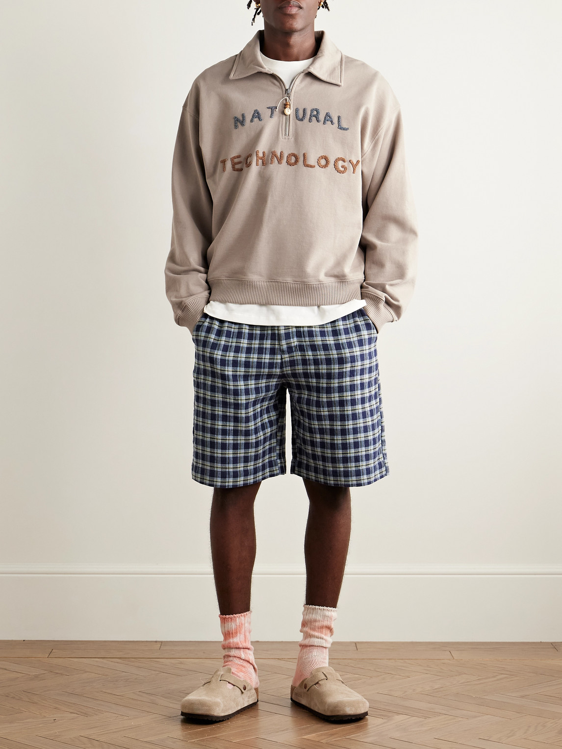 Story Mfg. Brown Geo Sweatshirt In Brown