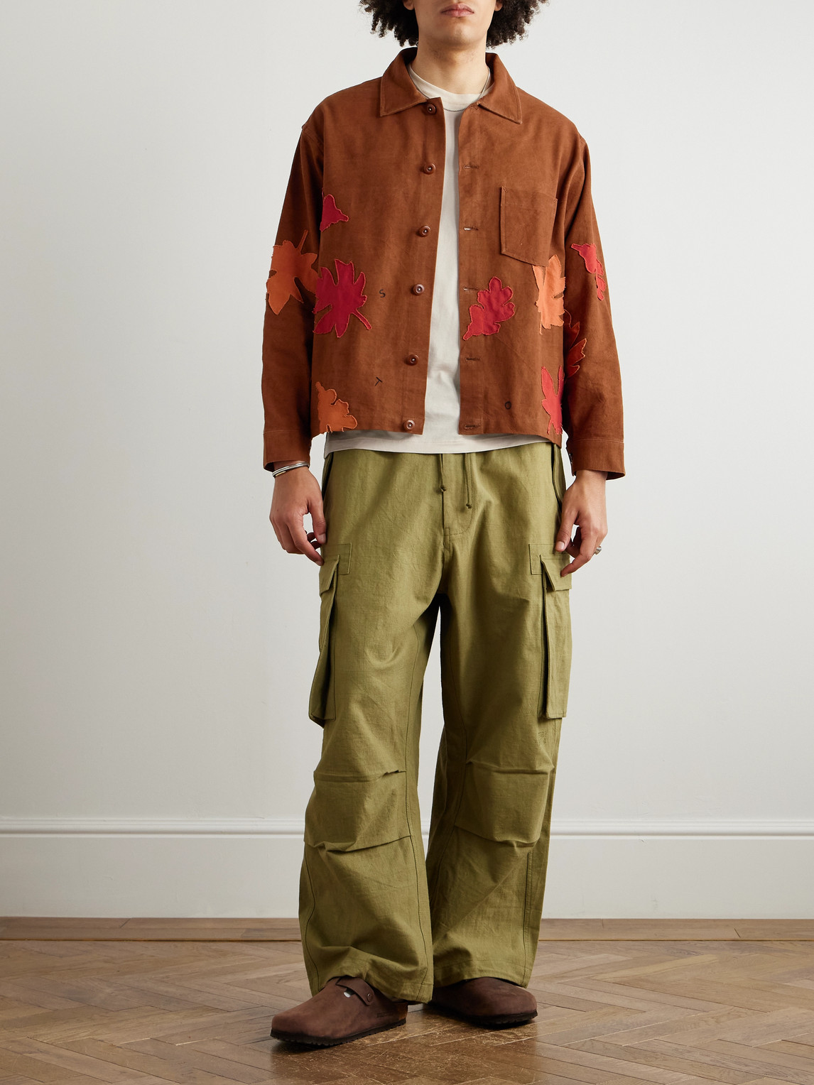 Story Mfg. Second Autumn Appliquéd Organic Cotton Jacket