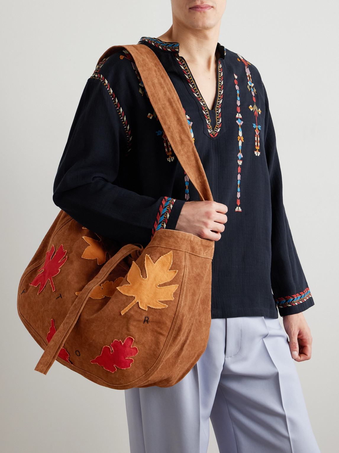 Story Mfg. Big Shop Logo-embroidered Appliquéd Cotton-canvas Tote Bag