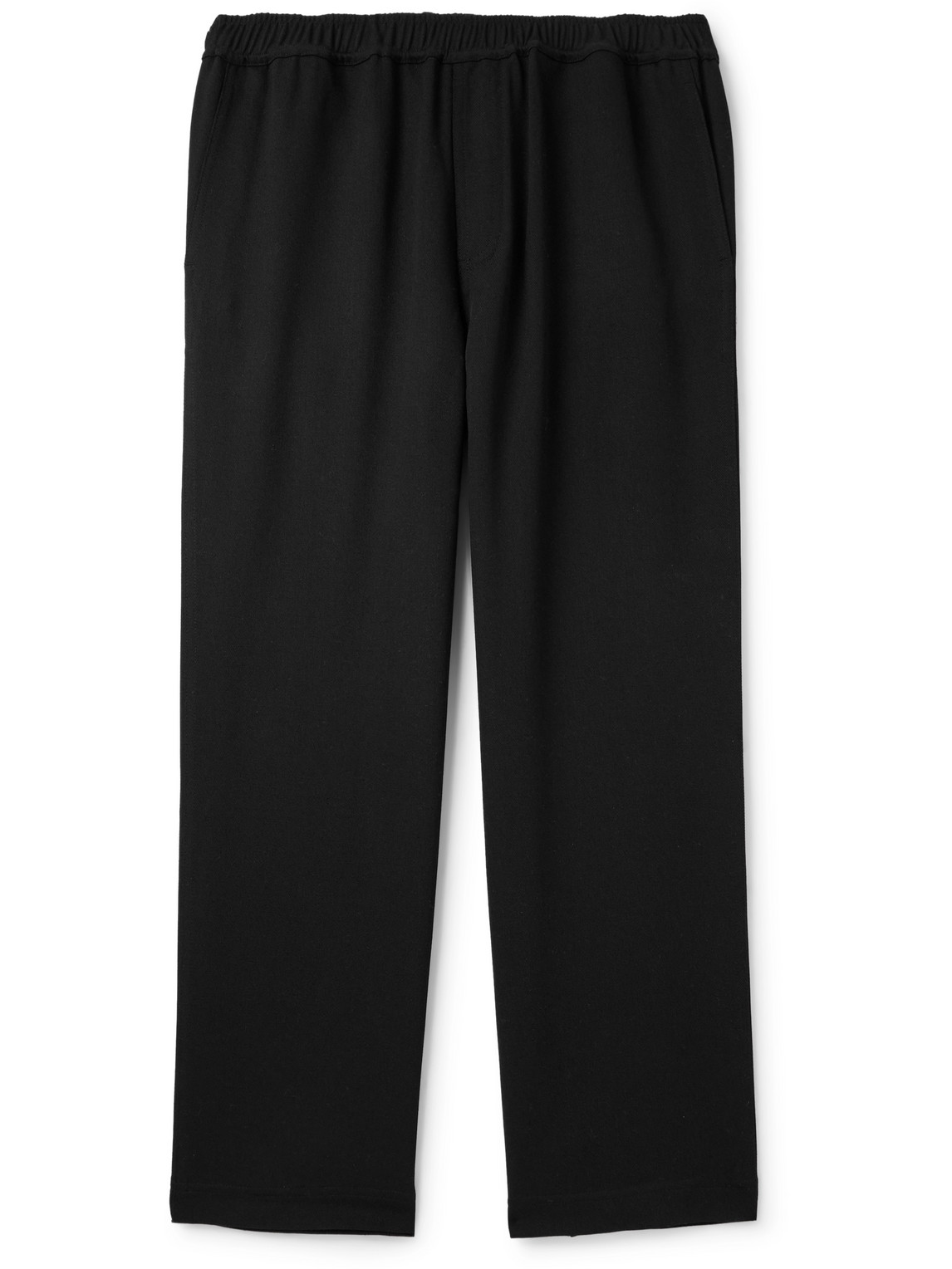 Straight-Leg Wool-Twill Trousers