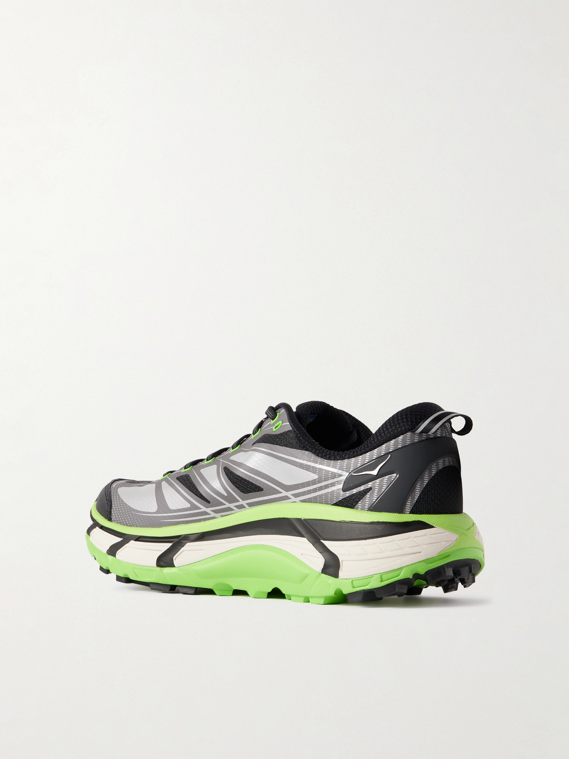 Hoka Mafate Speed 2 Rubber And Mesh Running Sneakers In Gray