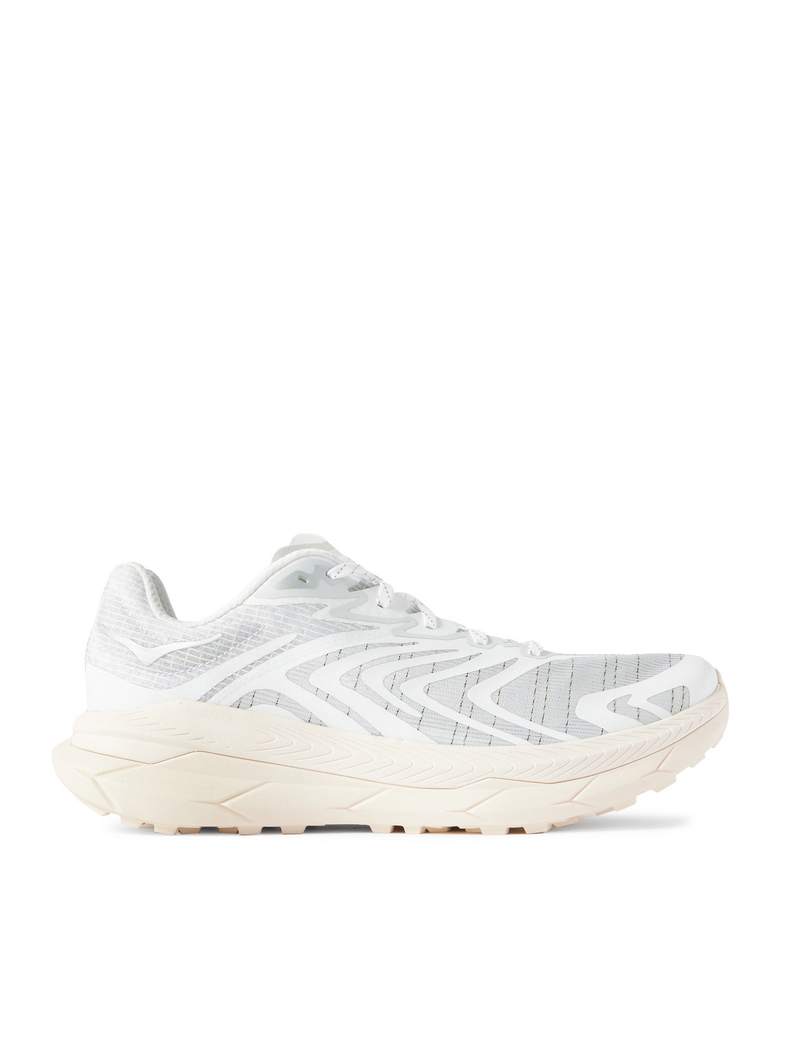 Hoka Tecton X 2 Ts Rubber-trimmed Mesh Sneakers In White