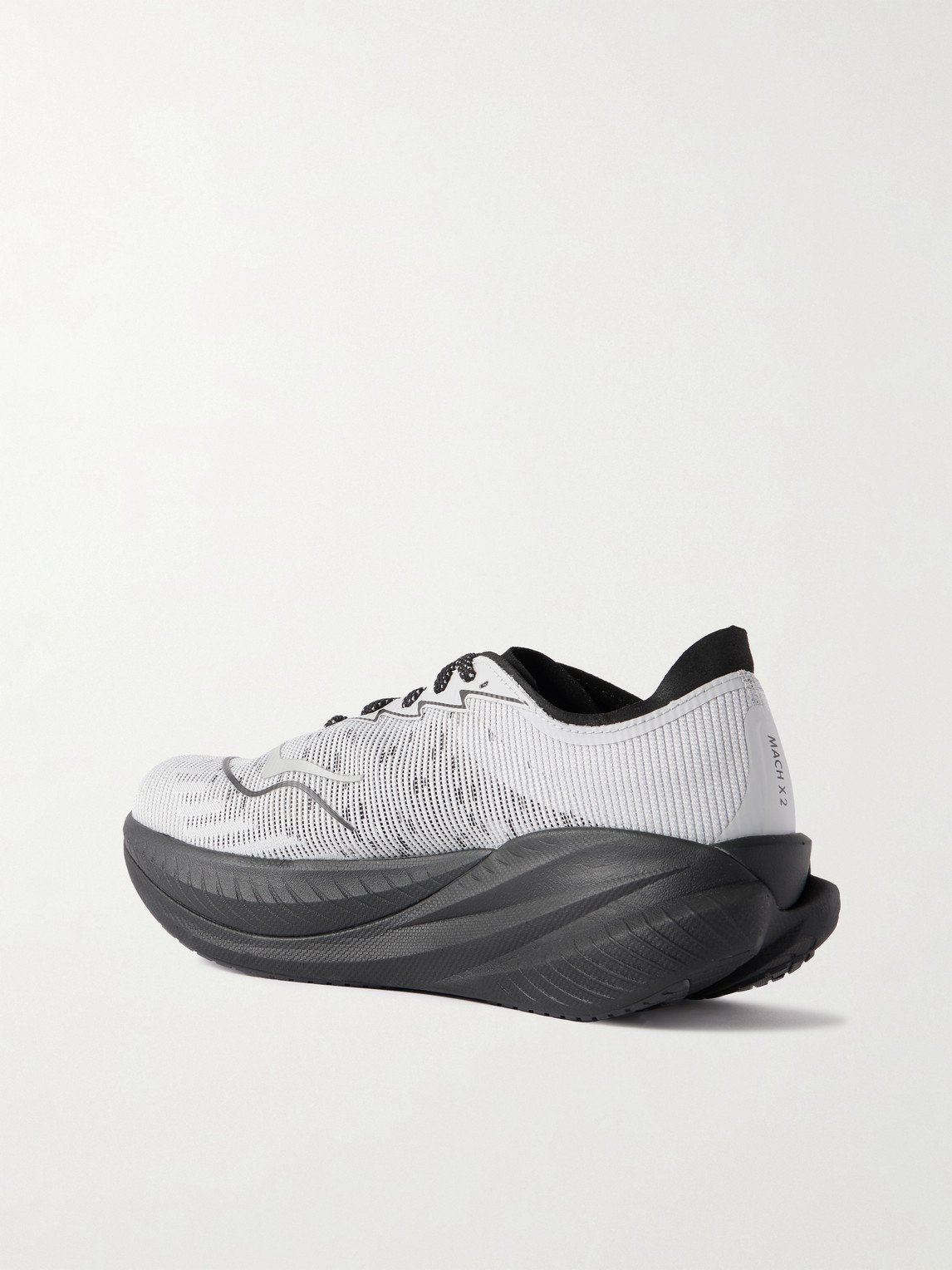 Hoka Mach X 2 Rubber-trimmed Mesh Sneakers In Black