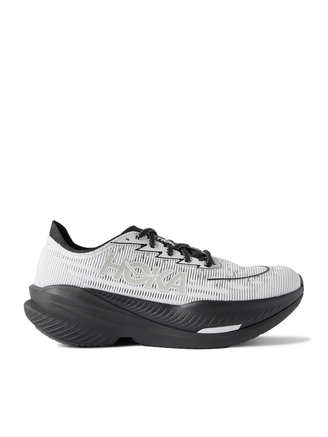 Hoka Mach X 2 Rubber-trimmed Mesh Sneakers In Black