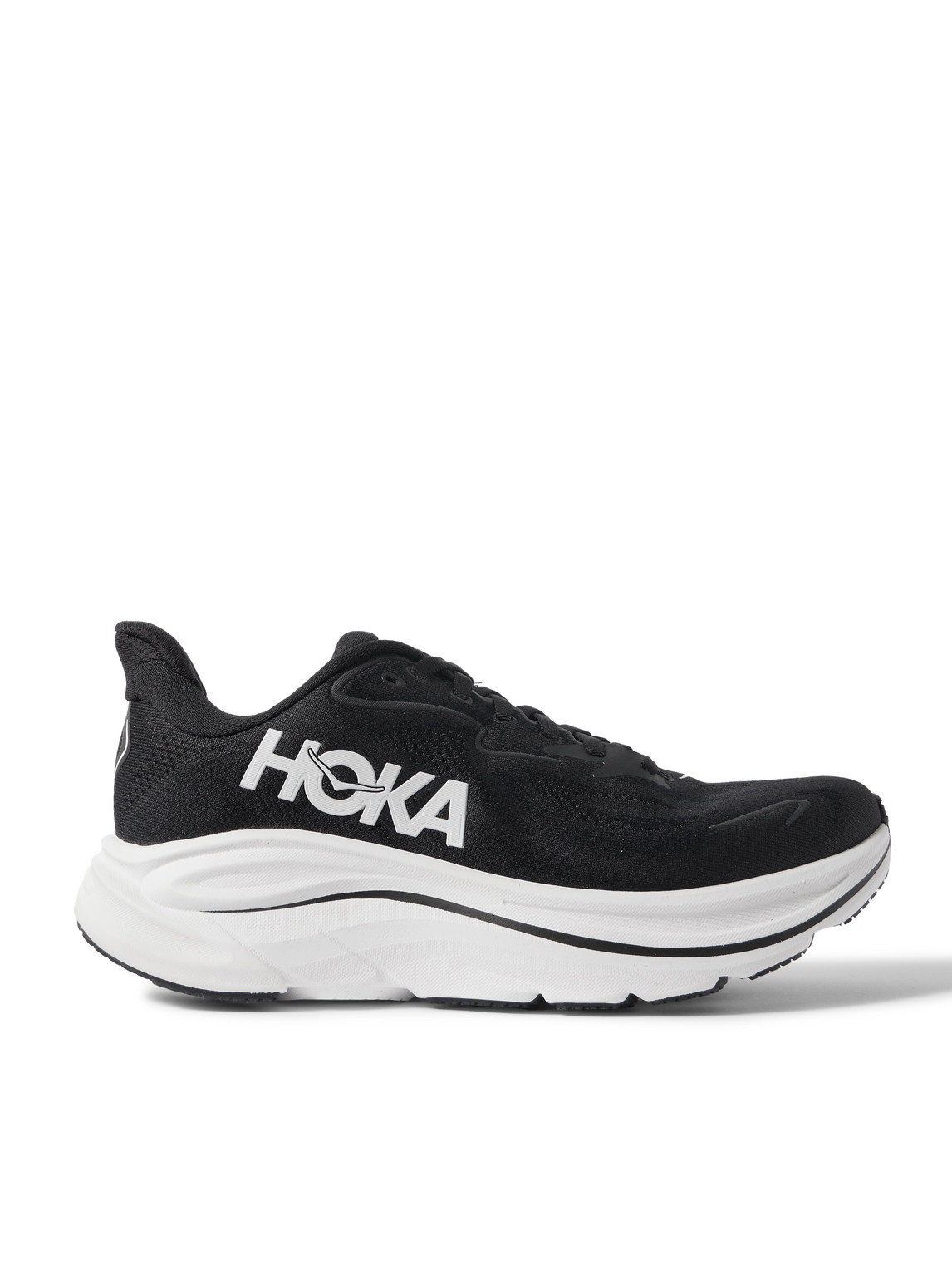 Hoka Men's Clifton 10 Sneakers In Black White