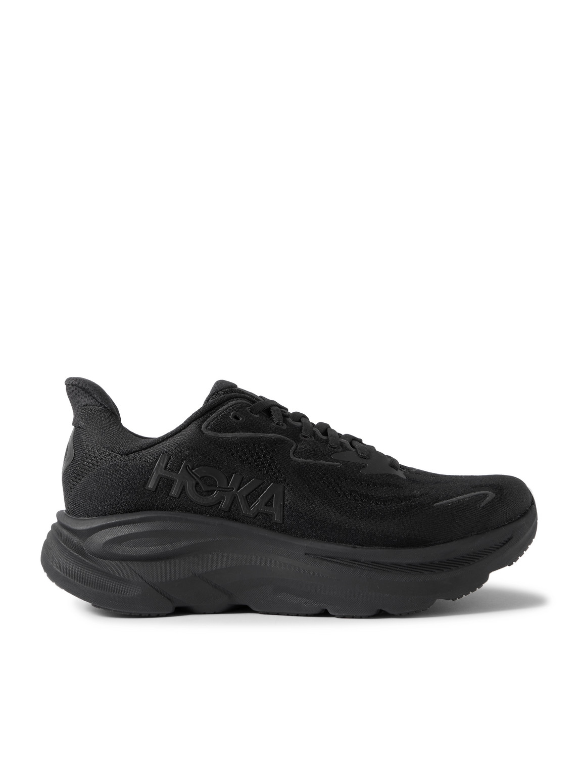 Hoka One One W Clifton 9 Woman Sneakers Black Size 7.5 Textile Fibers