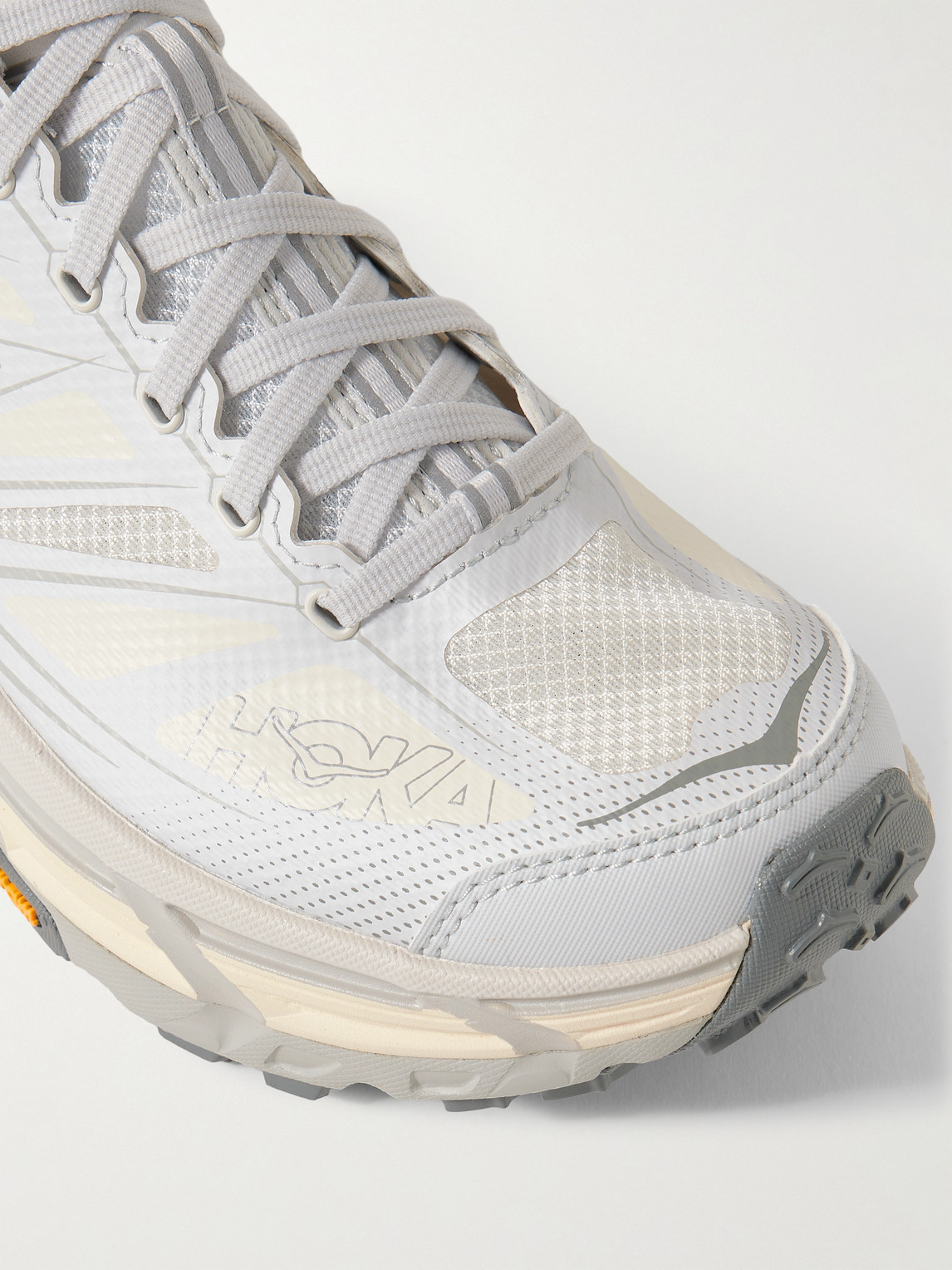 Hoka Mafate Speed 2 Rubber And Mesh Running Sneakers In Gray