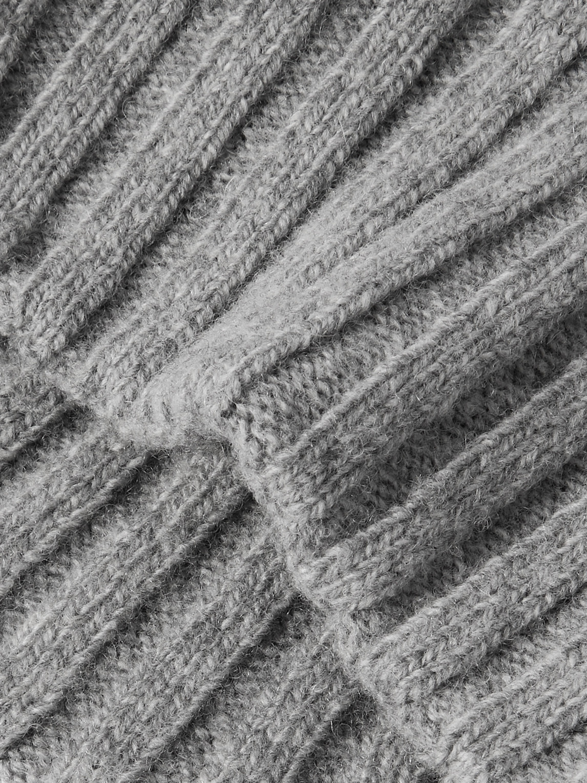 DE PETRILLO RIBBED WOOL AND CASHMERE-BLEND BEANIE