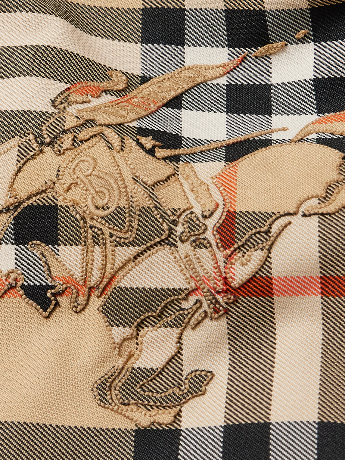 Burberry Beige Reversible Down Jacket With Hood And All-over Check Motif In Tech Fabric Man In Brown