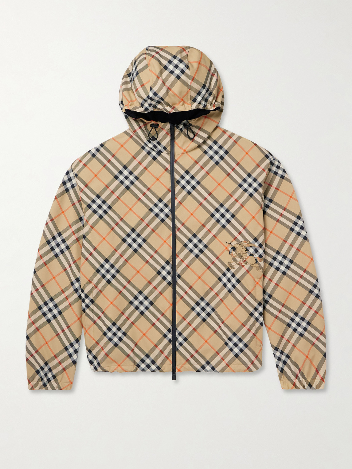 Burberry Reversible Checked Twill and Shell Hooded Jacket - Men