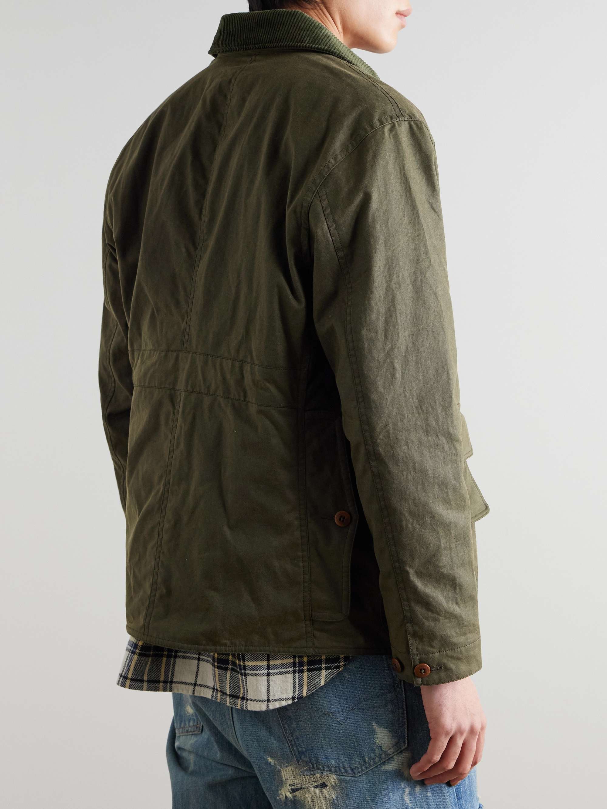 POLO RALPH LAUREN Polo Country Corduroy and Leather-Trimmed