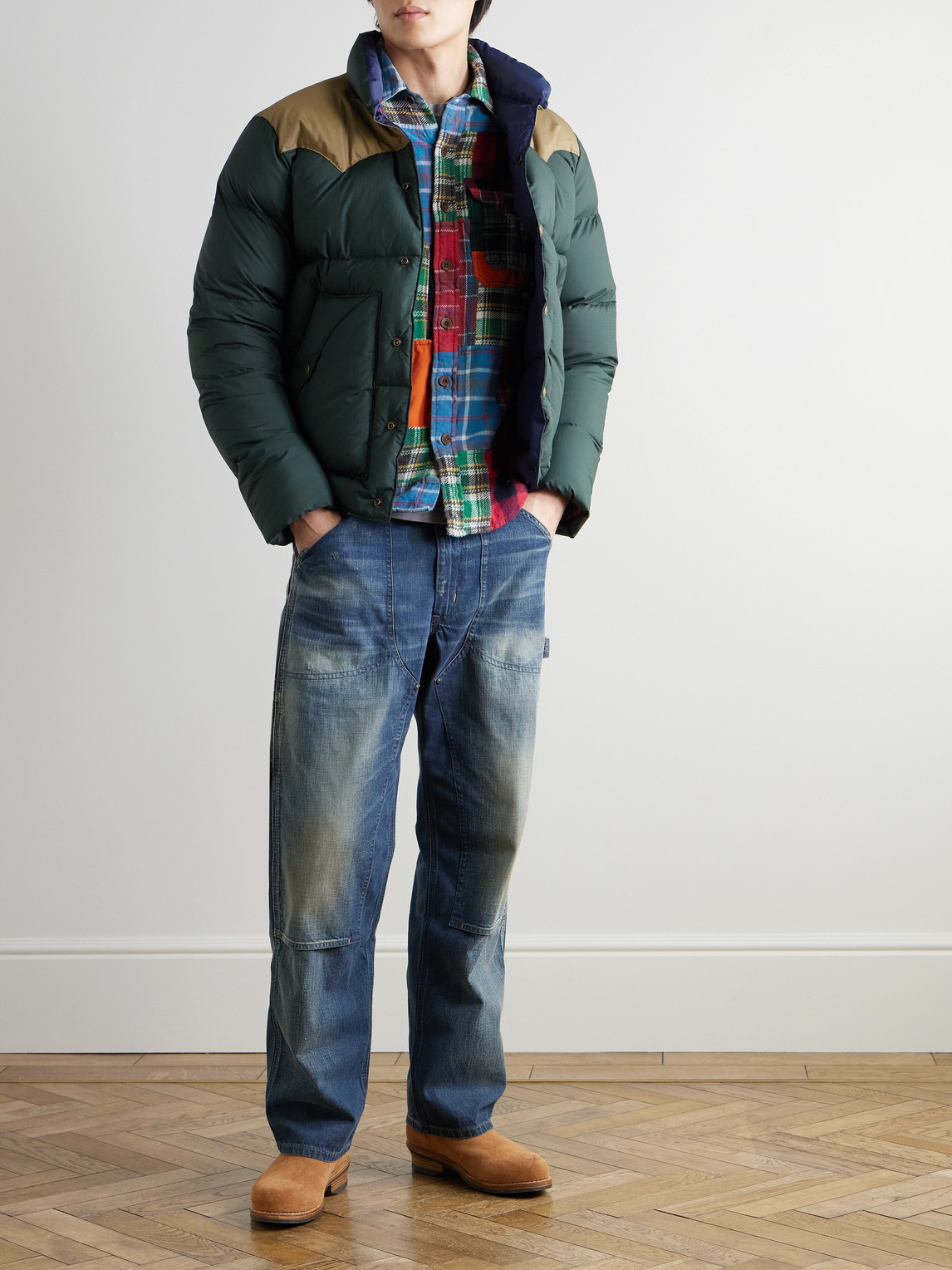 Polo Ralph Lauren Polo Country Shell-trimmed Quilted Recycled-ripstop Jacket In Green
