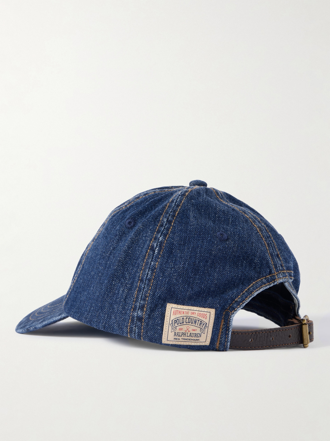 Polo Ralph Lauren Logo-embroidered Denim Baseball Cap In Blue