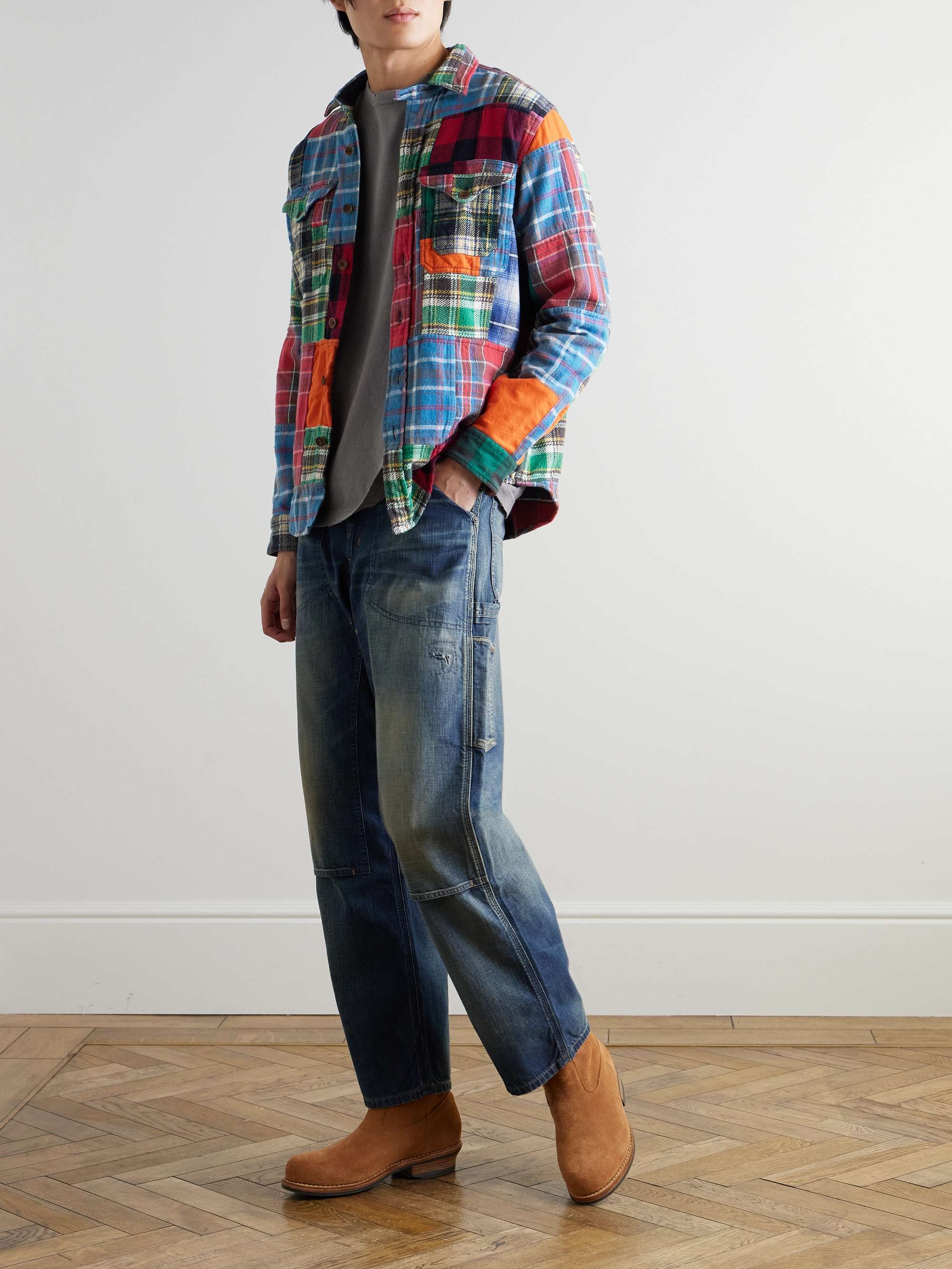 POLO RALPH LAUREN Polo Country Patchwork Jacquard-Knit Wool POLO RALPH LAUREN Polo Country Patchwork Jacquard-Knit Wool