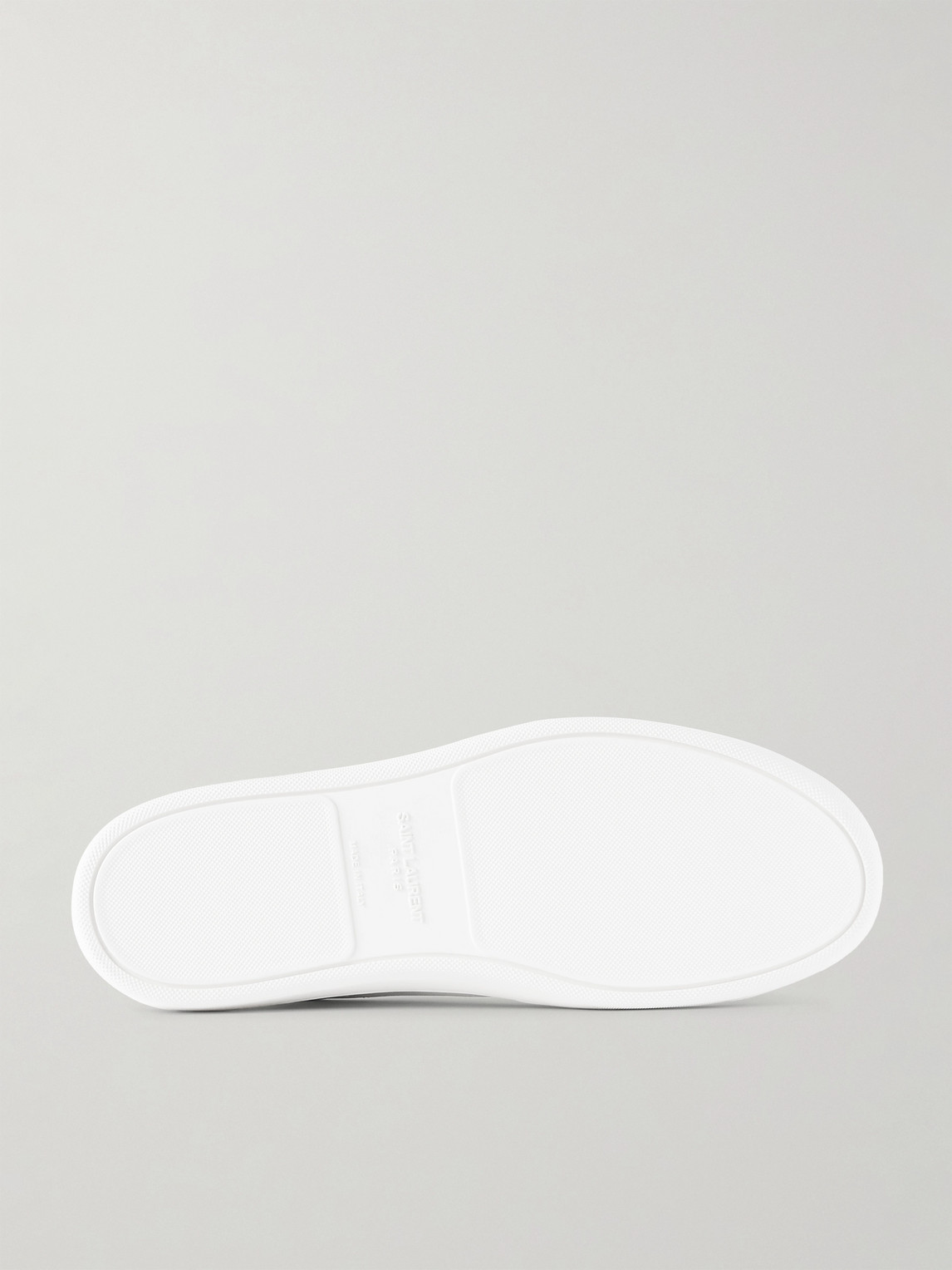 Saint Laurent Gym Low Logo-print Leather Sneakers In White