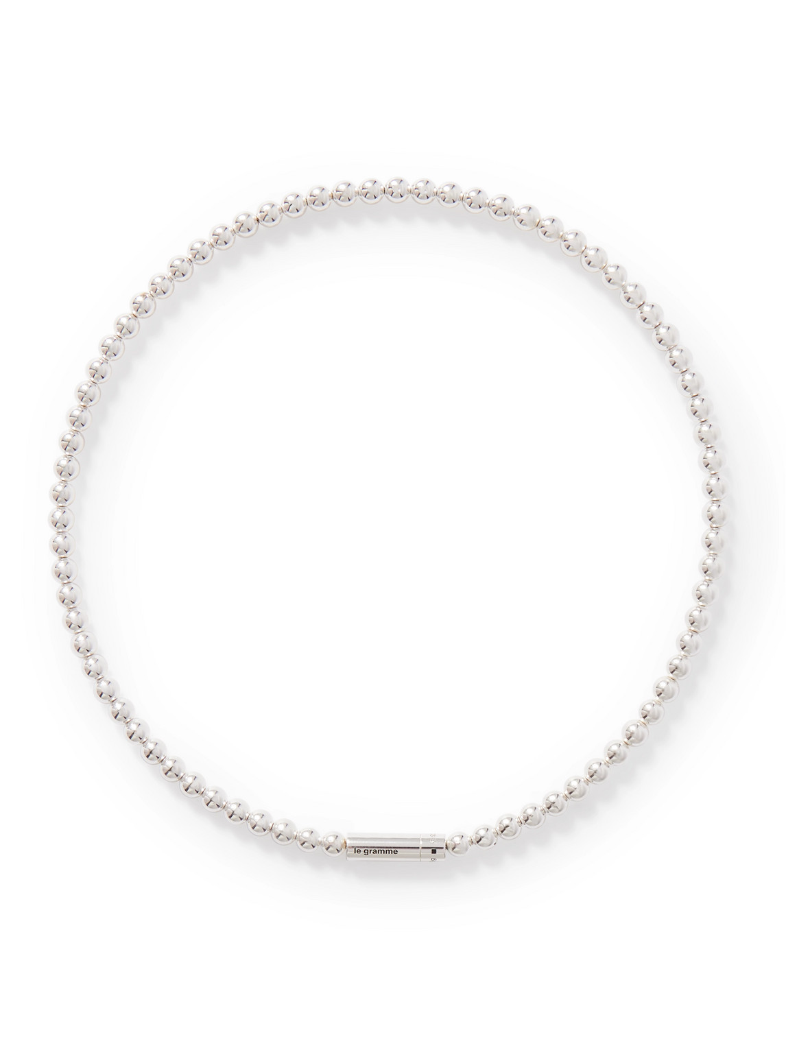 53g Sterling Silver Beaded Necklace