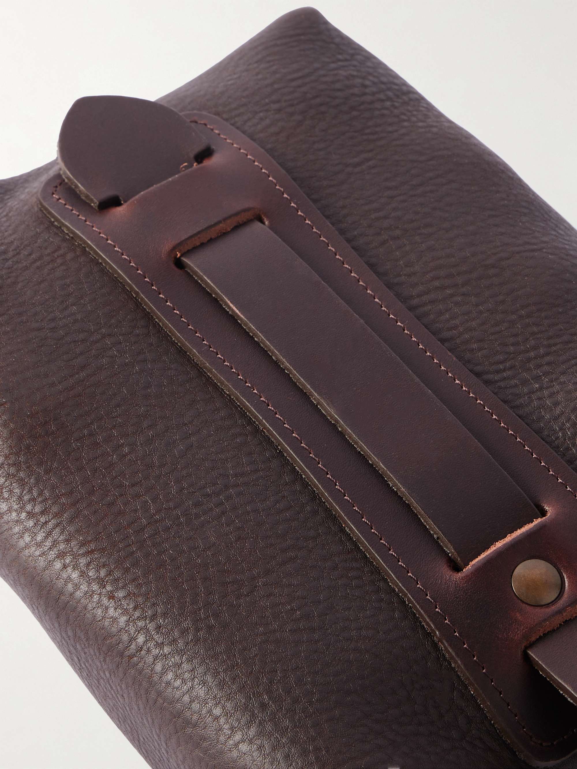 BLEU DE CHAUFFE Zazou Full-Grain Leather Wash Bag