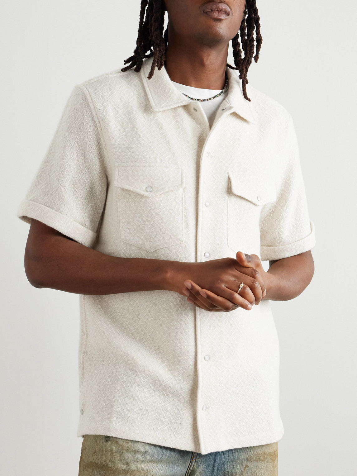 Cashmere-Jacquard Shirt