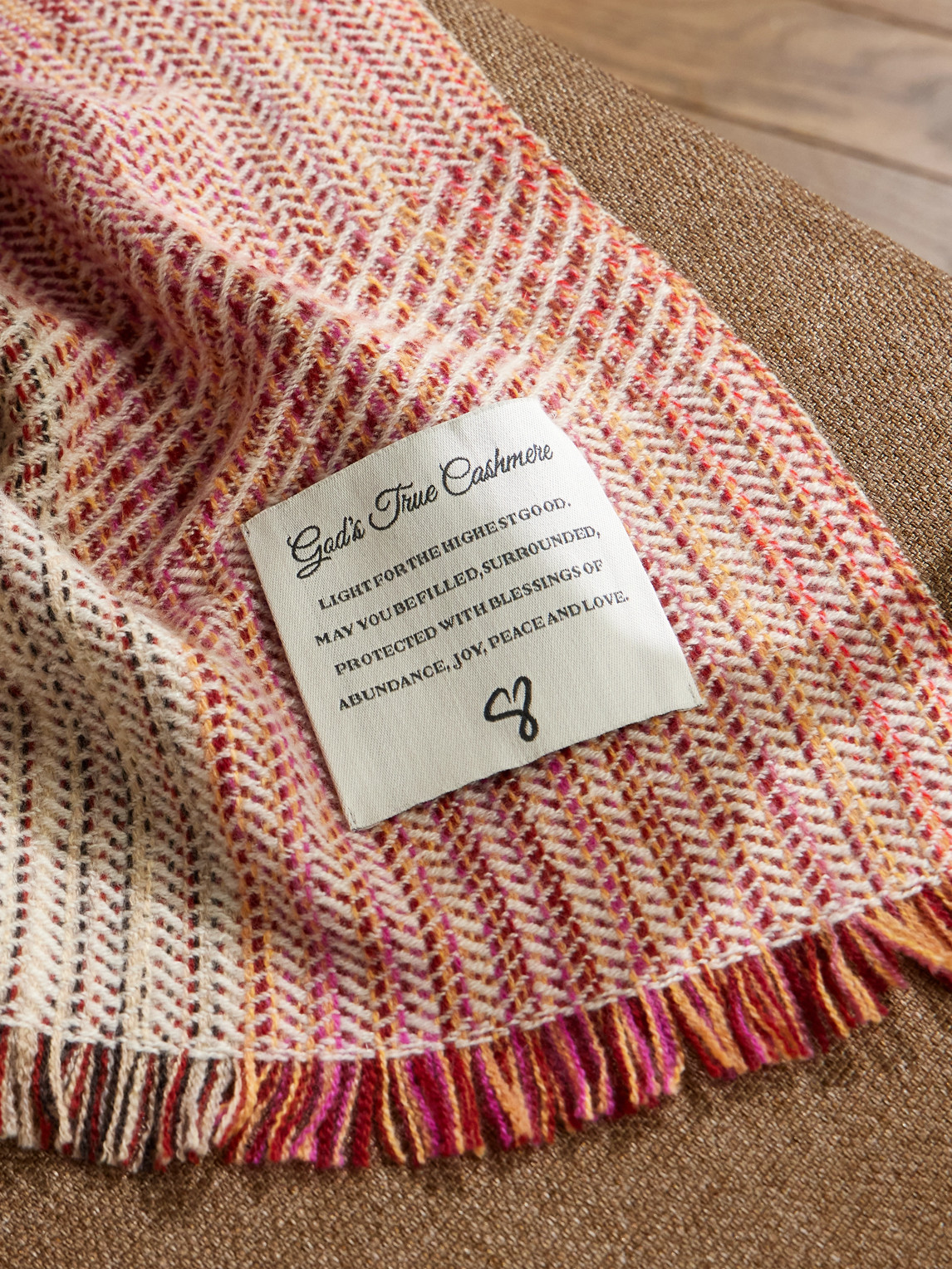  God's True Cashmere - Rainbow Fringed Embellished Cashmere Blanket - Men - Multi 