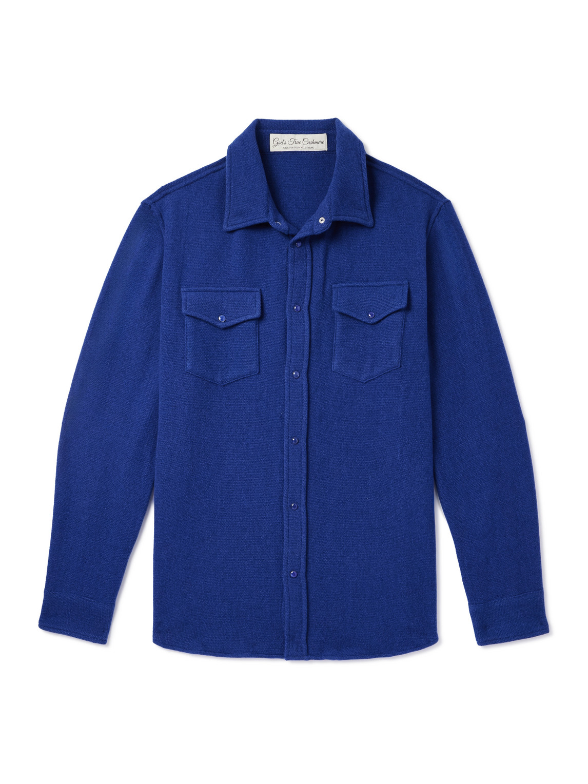 God's True Cashmere Cashmere Shirt In Blue