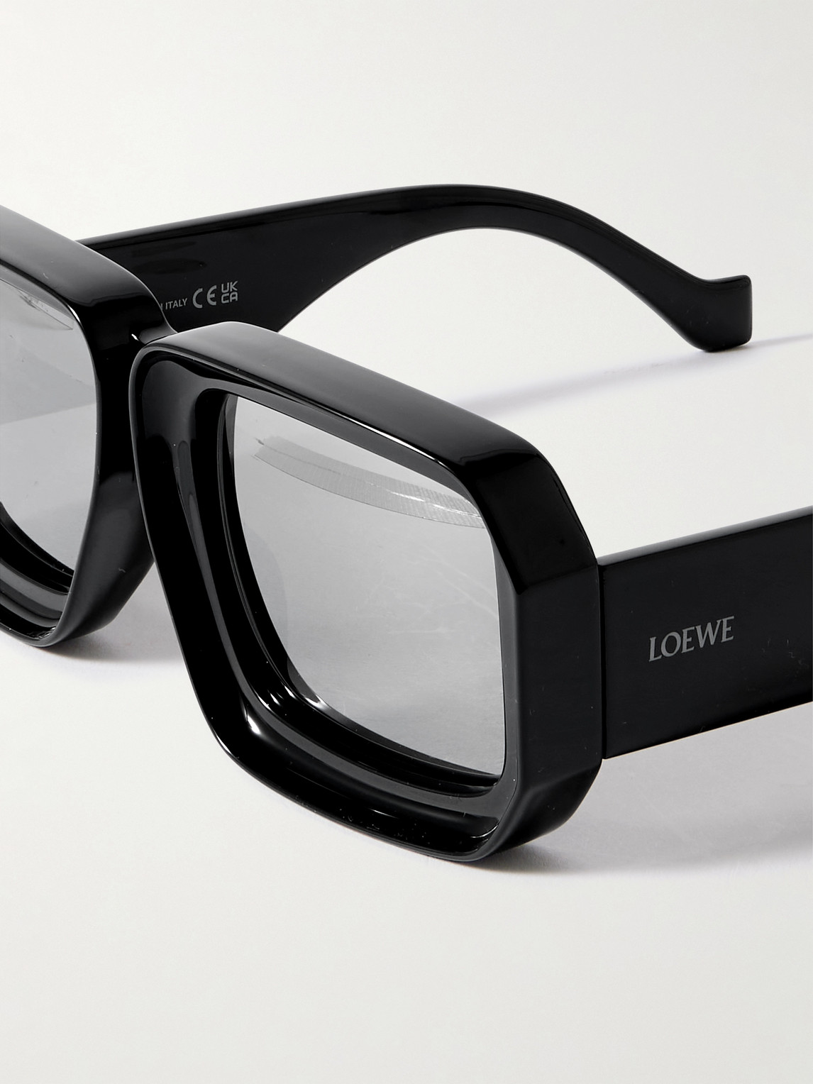 Loewe Paula's Ibiza Dive Oversized Square-frame Acetate Sunglasses In Black