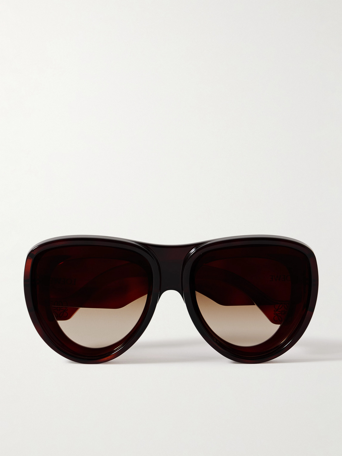Loewe + Paula's Ibiza Oversized Aviator-style Tortoiseshell Acetate Sunglasses