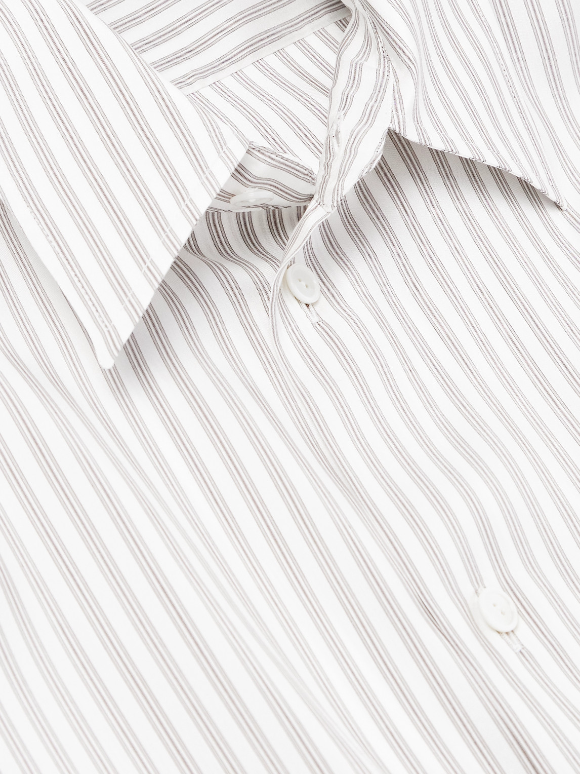 The Row Feme Striped Silk Shirt