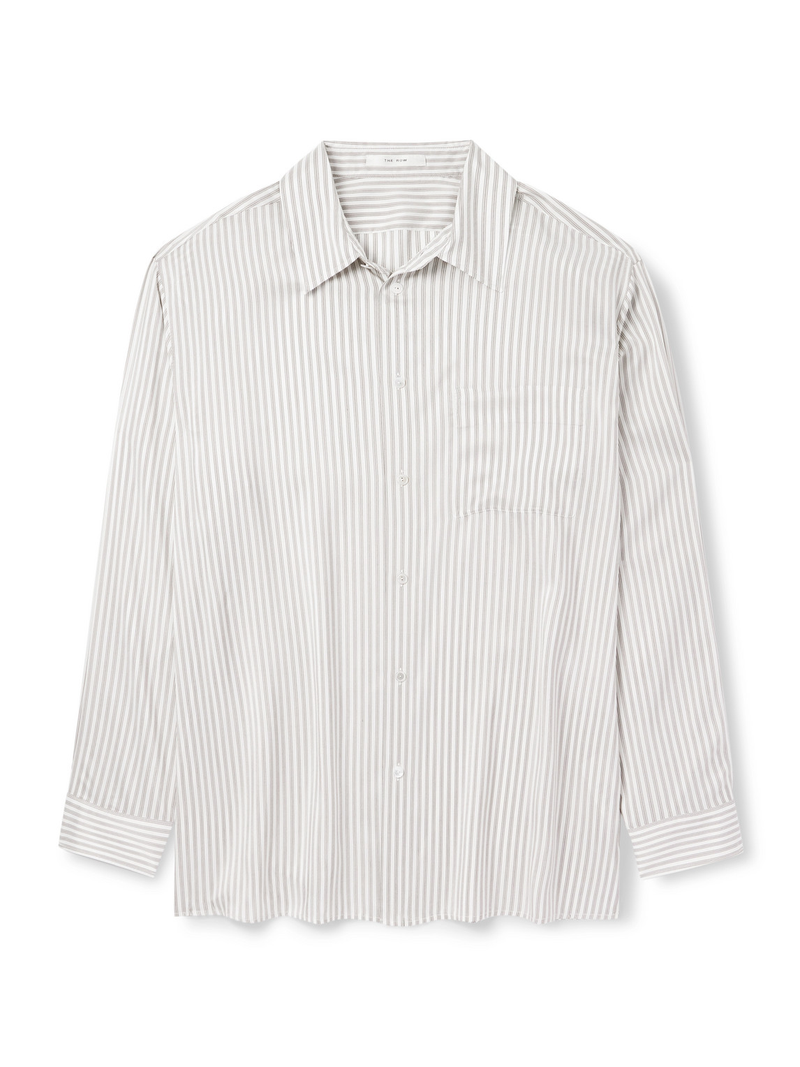 The Row Feme Striped Silk Shirt