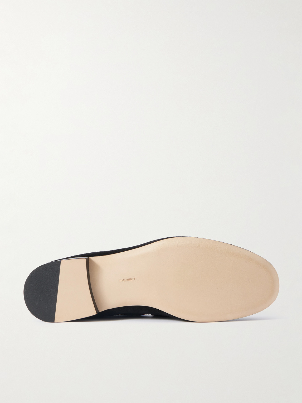 The Row Suede Loafers In Black