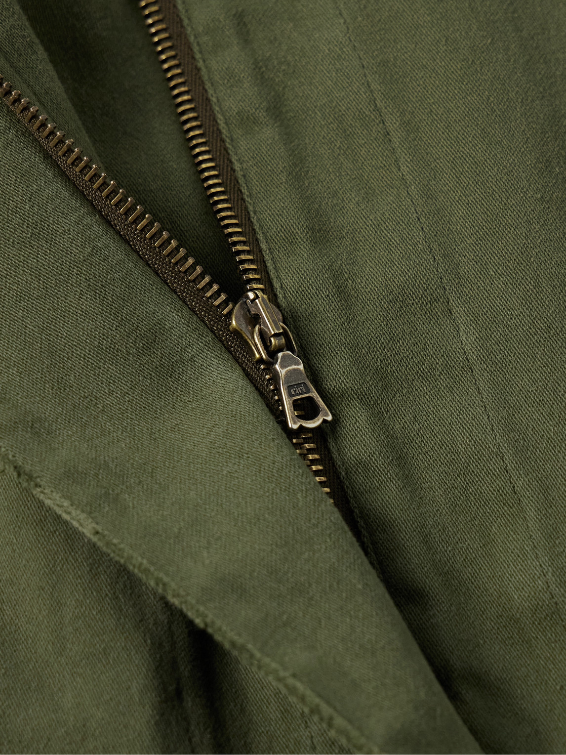 The Row Kemet Oversized Cotton-canvas Hooded Jacket In Green