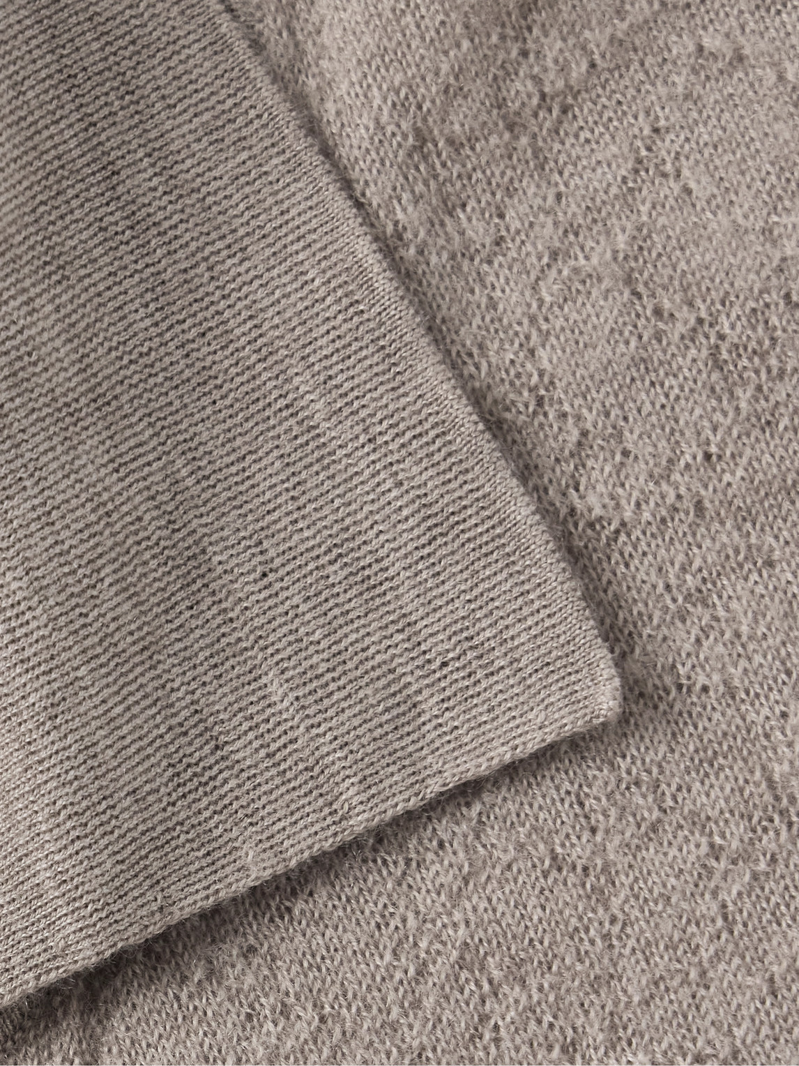 The Row Isao Cashmere Polo Shirt In Gray