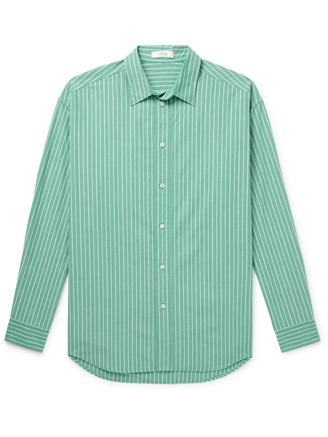 The Row Miller Striped Cotton-poplin Shirt