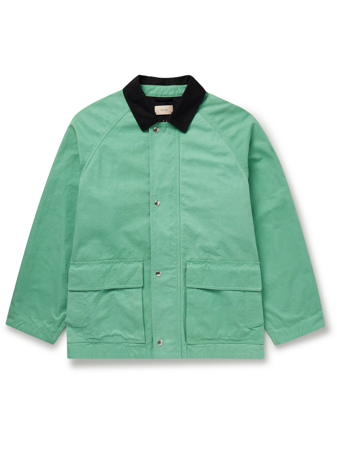 The Row Diano Cotton-canvas Jacket In Green
