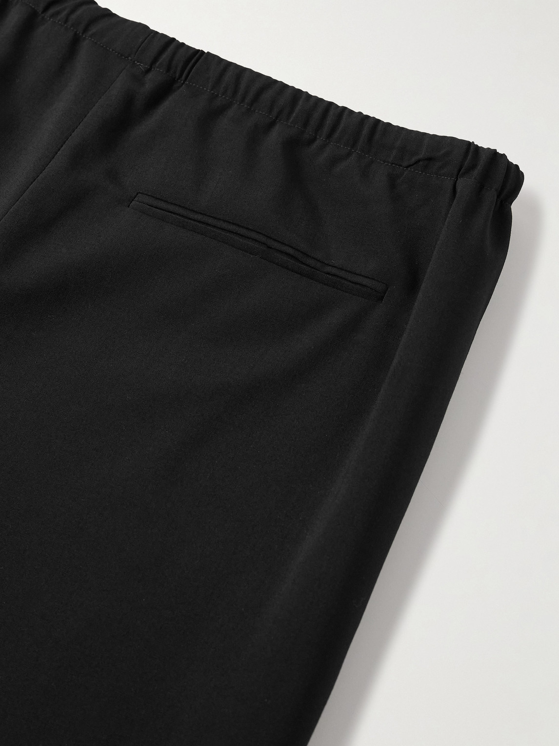 The Row Xon Wide-leg Wool-crepe Drawstring Trousers