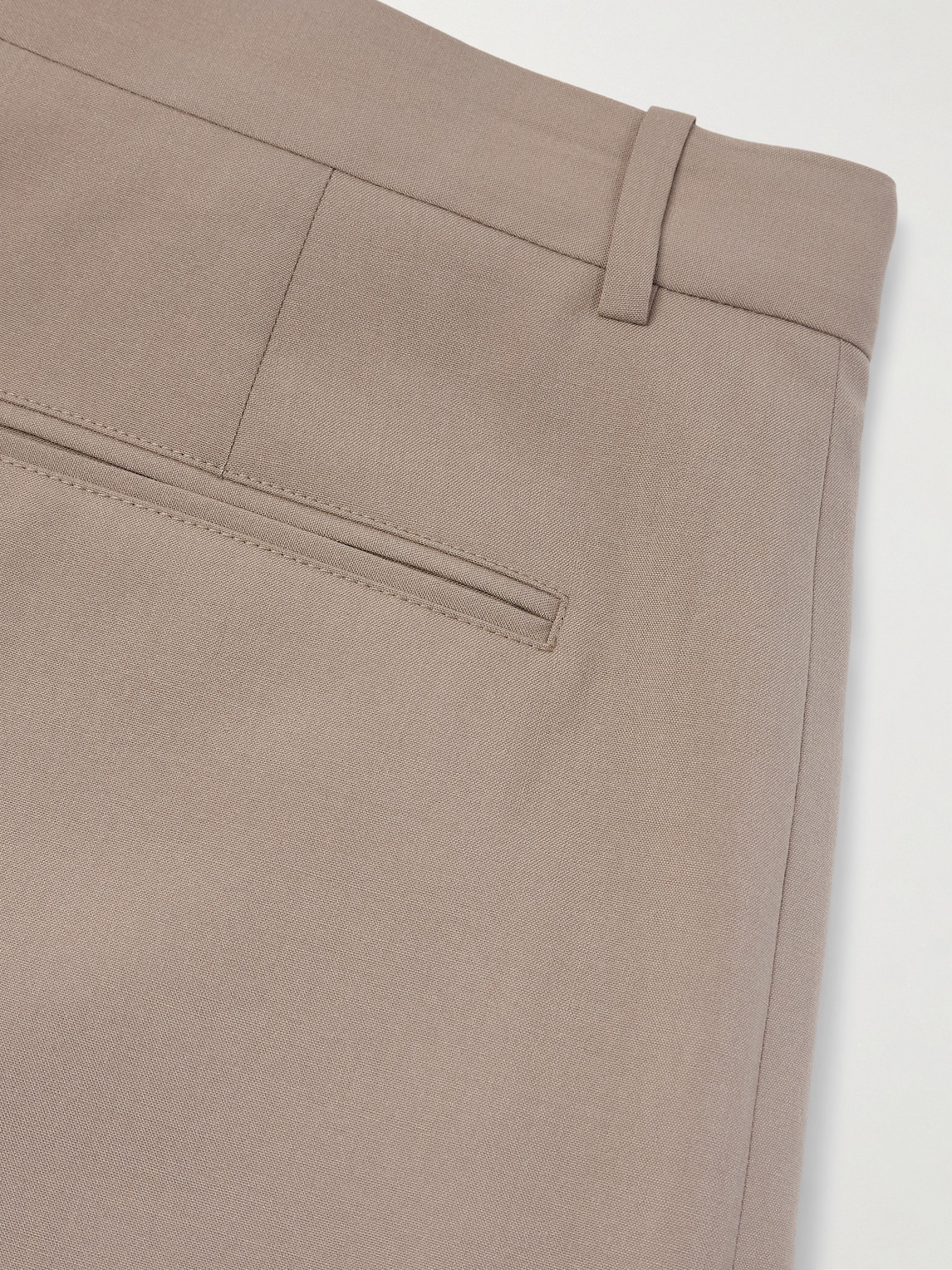The Row Mikeno Straight-leg Pleated Wool Suit Trousers