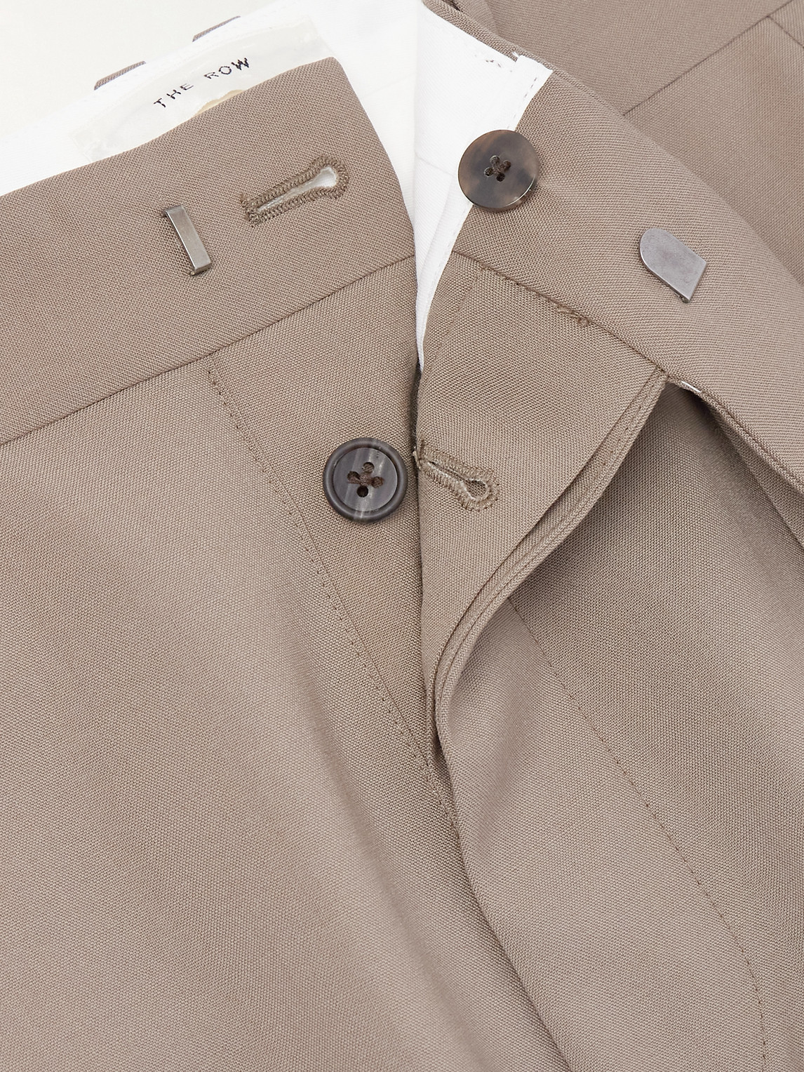 The Row Mikeno Straight-leg Pleated Wool Suit Trousers