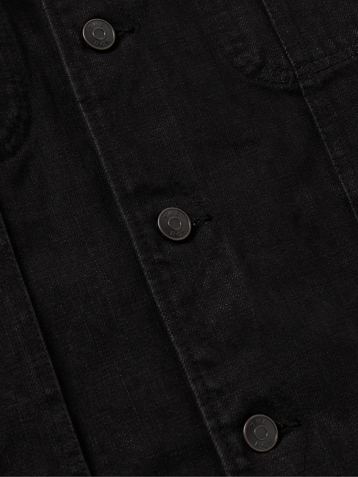 The Row Joret Corduroy-trimmed Denim Jacket