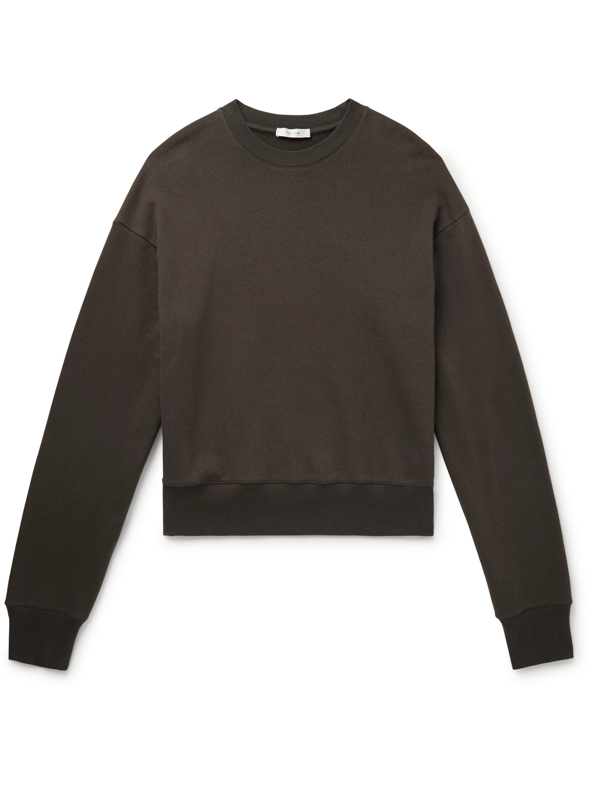 The Row Saston Cotton And Cashmere-blend Jersey Sweatshirt