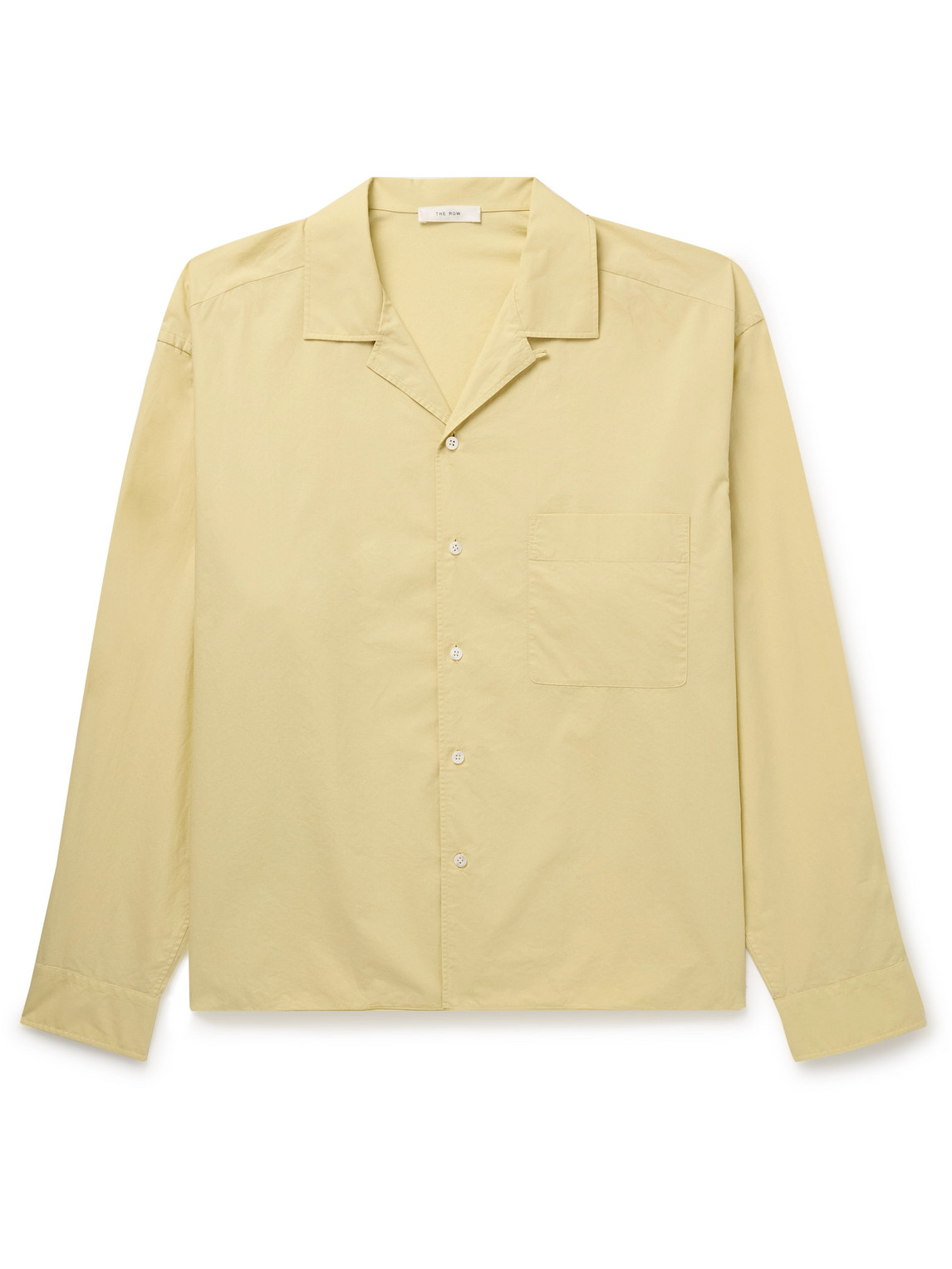The Row Elijas Convertible-collar Cotton-poplin Shirt