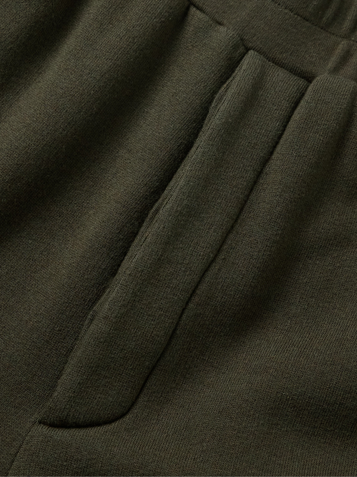 The Row Navo Tapered Cotton And Cashmere-blend Jersey Sweatpants