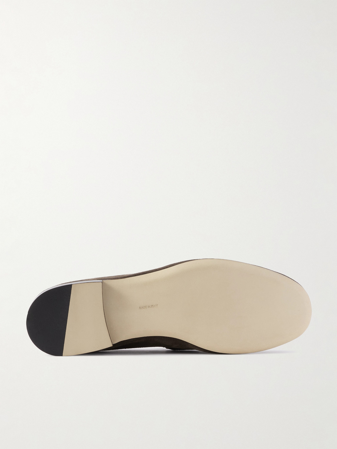 The Row Suede Loafers In Brown