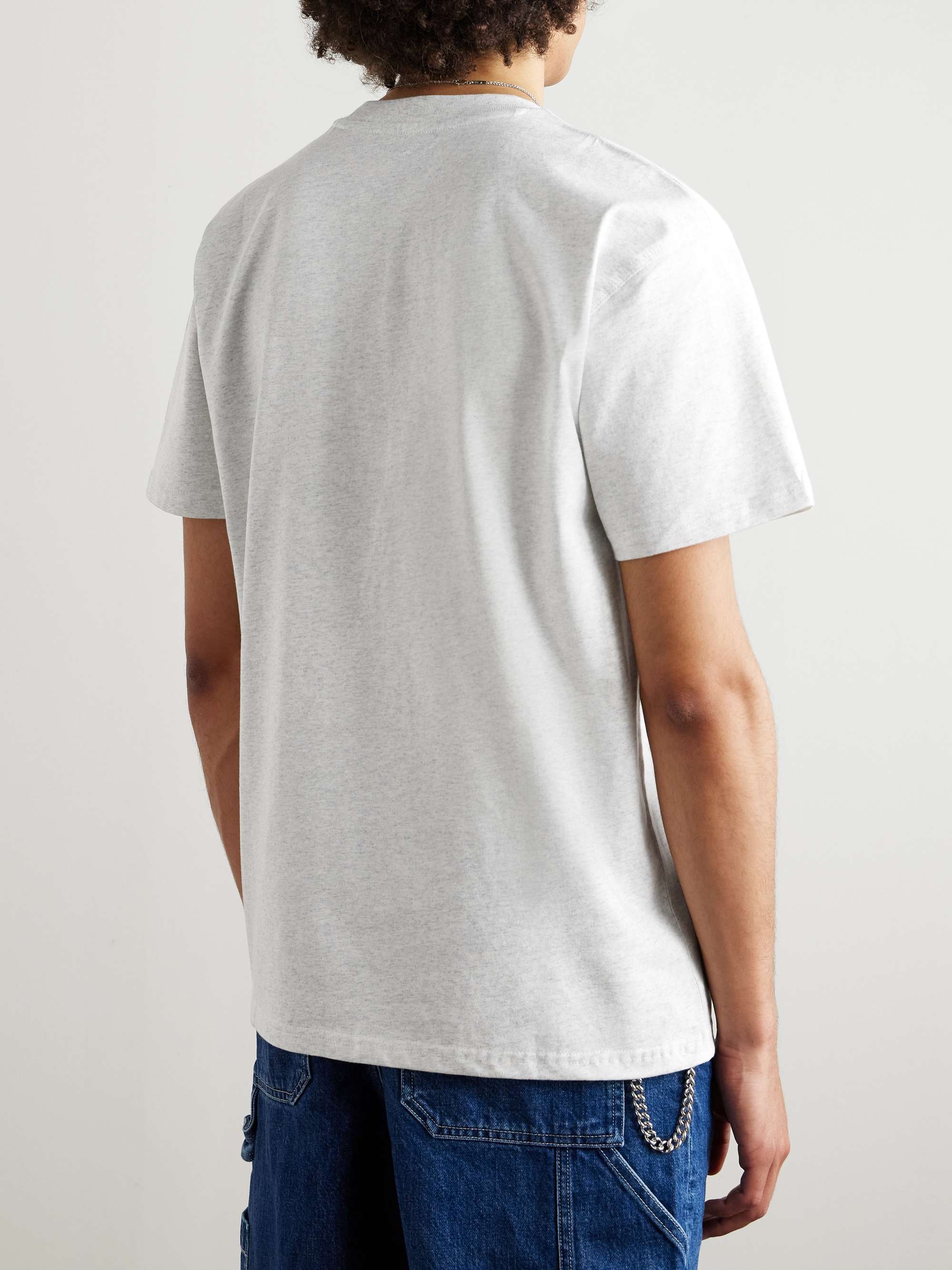 CARHARTT WIP American Script Logo-Embroidered Organic Cotton-Jersey T-Shirt