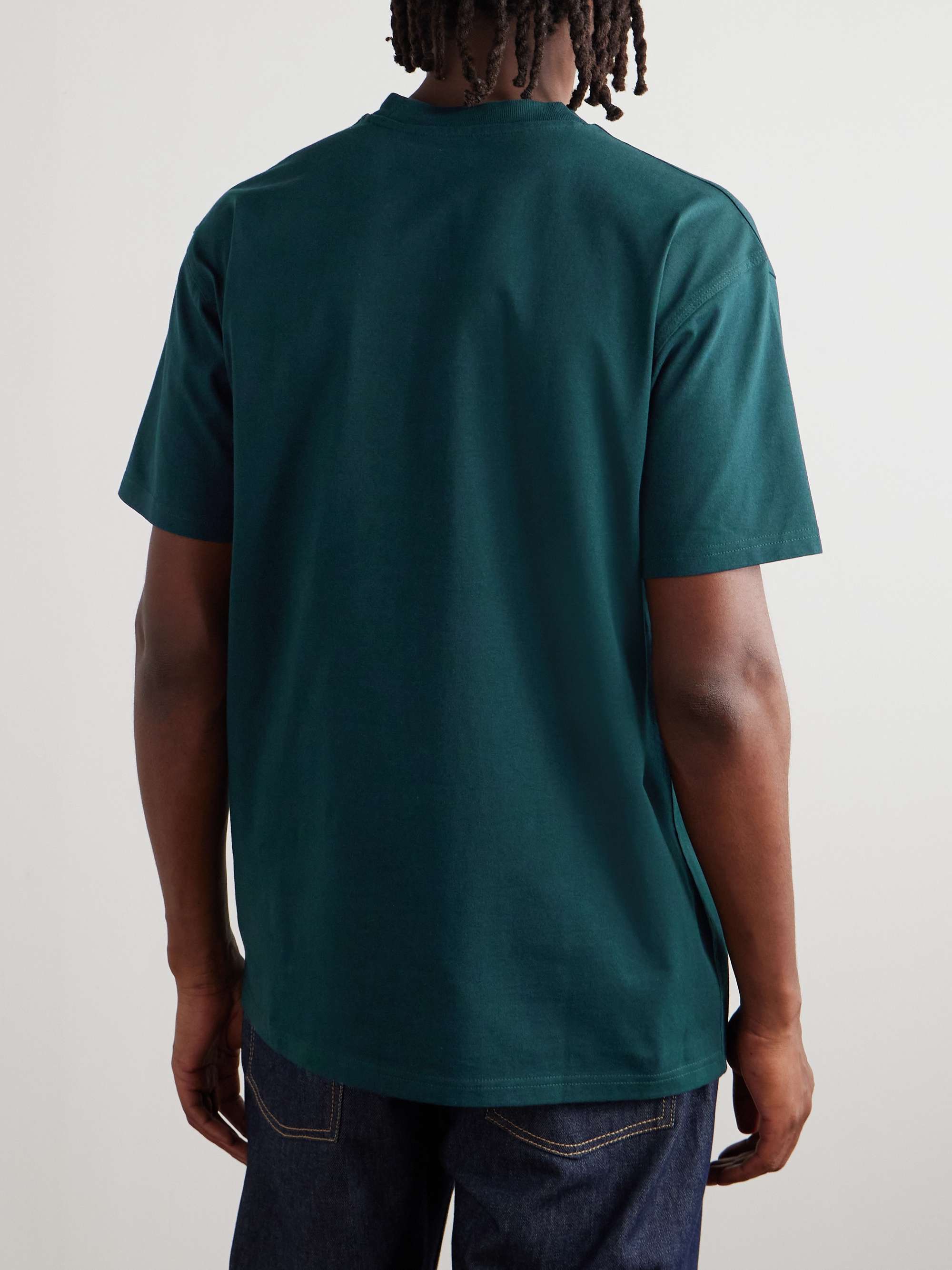 CARHARTT WIP American Script Logo-Embroidered Organic Cotton-Jersey T-Shirt