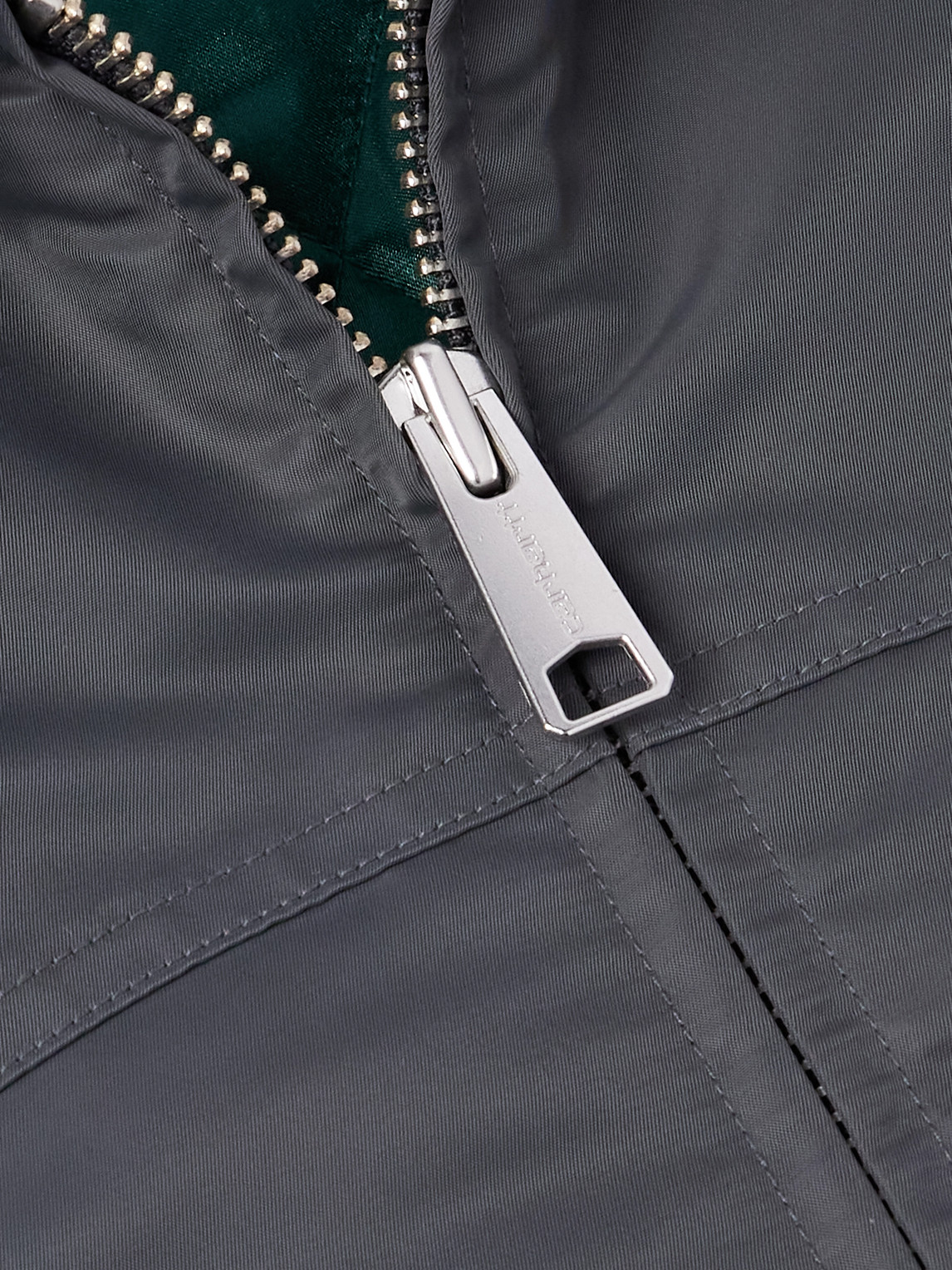 Carhartt Santa Fe Alumni Velvet-trimmed Nylon-twill Bomber Jacket In Gray