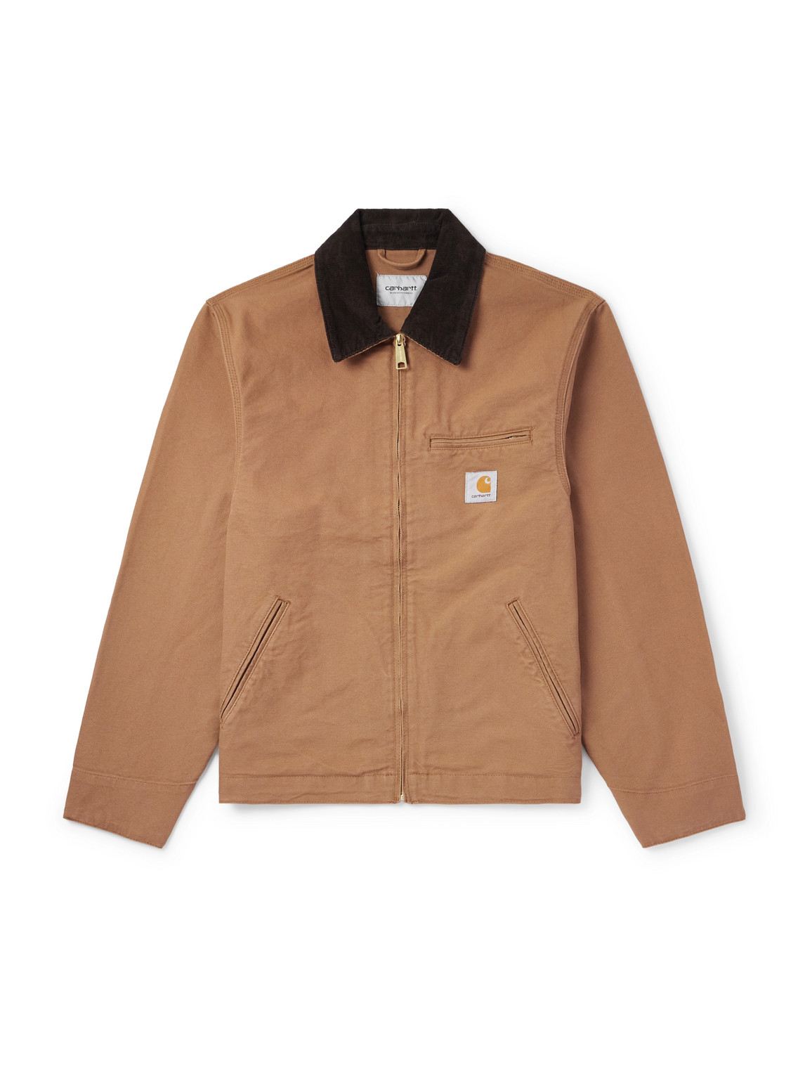 Detroit Corduroy-Trimmed Organic Cotton-Canvas Jacket