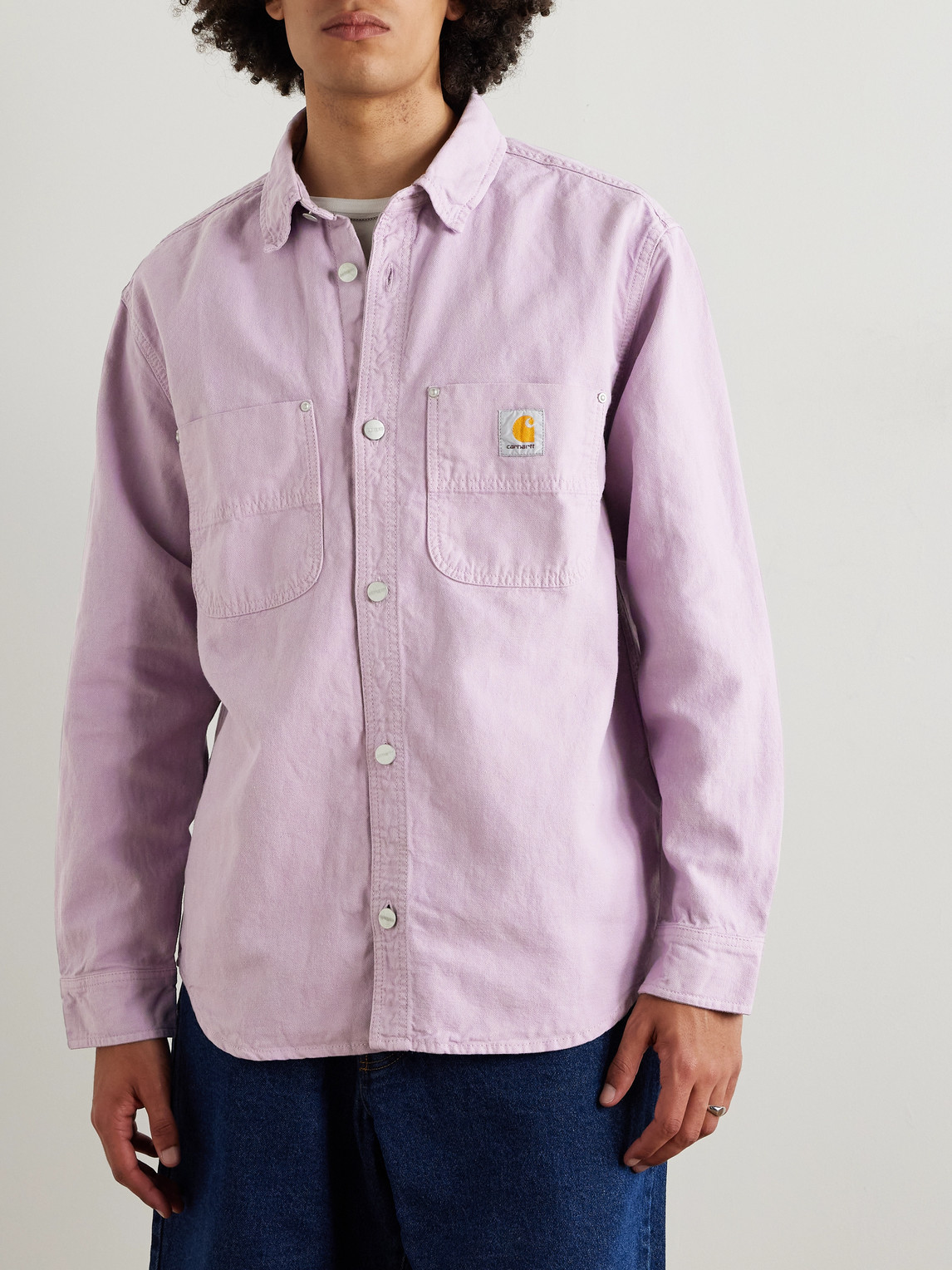 Carhartt Walter Cotton And Linen-blend Canvas Shirt Jacket
