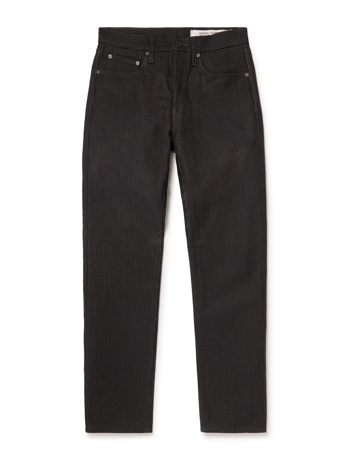 Monkey Cisco Straight-Leg Embroidered Century Denim Jeans